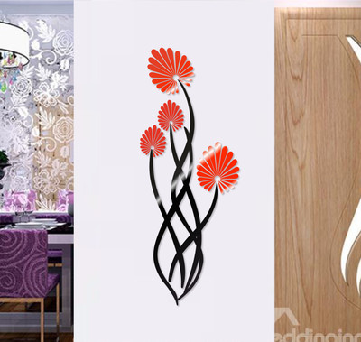 

Naveed Arts  Acrylic wall sticker Sticker(Pack of 1, Red;black