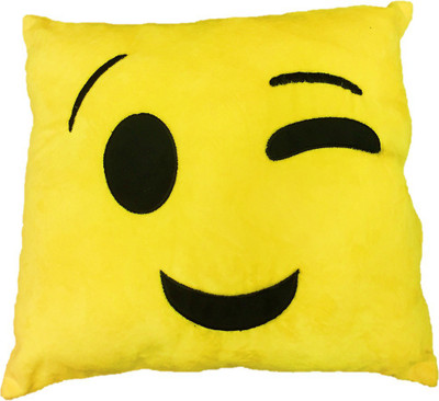 

CREATIVEVILLA STUFFED SOFT YELLOW ONE EYE BECKON SMILEY CUSHION 35 CM - 35 cm(Yellow)