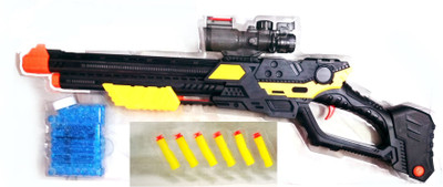 

VShine Terminator ShotGun Toy with Water Crystal bullets & Foam Bullets and Good Shooting Range High Quality.(Multicolor)
