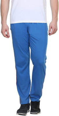 BODYACTIVE Solid Men Blue Track Pants