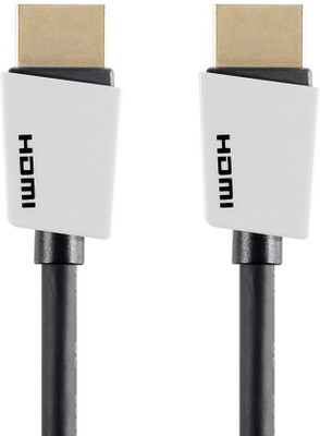 

Monoprice TV-out Cable Palette Series High Speed HDMI Cable_ 1.5ft White(Black, For TV, 0.5 m)