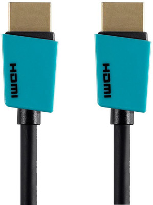 

Monoprice TV-out Cable Palette Series High Speed HDMI Cable_ 3ft Blue(Blue&Black, For TV)