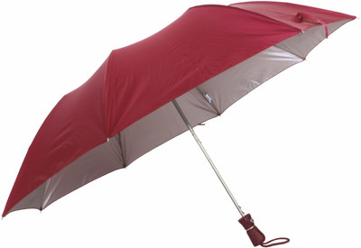 

Indigo Creatives Folding Umbrella for Summer Rain Cooling Shade Umbrella(Maroon)