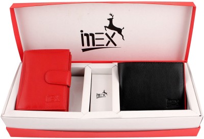 

Imex International Men Red, Black Genuine Leather Wallet(12 Card Slots)