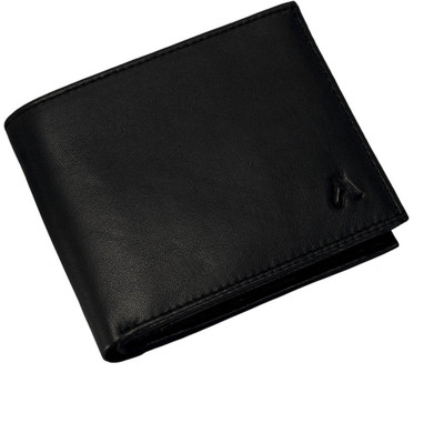 

ADAMIS Men Black Genuine Leather Wallet(9 Card Slots)