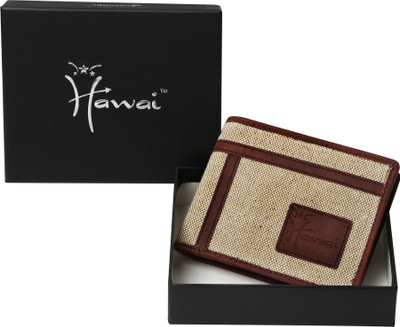 

Hawai Men Beige Canvas Wallet(6 Card Slots)