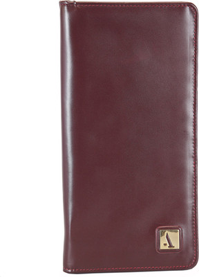 Adamis Women Formal Maroon Genuine Leather Wallet(7 Card Slots), Wine
