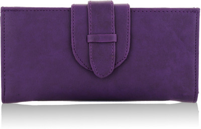 

Fantosy Women Casual Purple Artificial Leather Wrist Wallet(7 Card Slots)