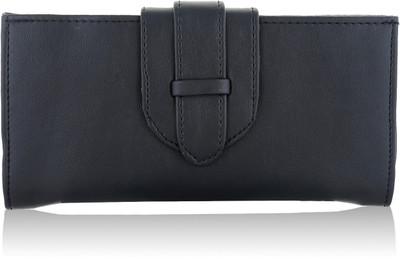 

Fantosy Women Formal Blue Artificial Leather Wrist Wallet(7 Card Slots), Black