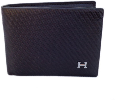 

Hermes Men Brown Genuine Leather Wallet(10 Card Slots), Black