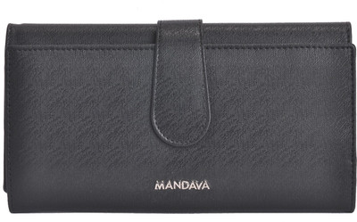 

DEEYA Women Casual Black Artificial Leather Wallet(11 Card Slots)