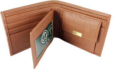 

TnW Men Tan Genuine Leather Wallet(3 Card Slots)