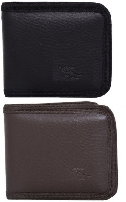 Poland Boys Multicolor Artificial Leather Wallet(3 Card Slots, Pack of 2)