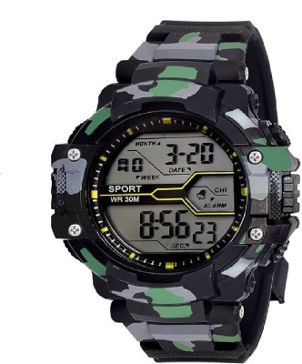Addic Army Black Attractive Digital sports Watch  - For Men   Watches  (Addic)