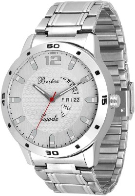 Britex BT6202 Free Size Day and Date Functioning Watch  - For Men   Watches  (Britex)