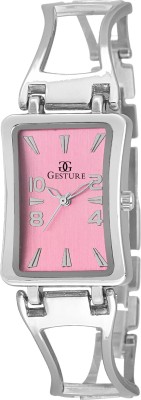 Gesture 115- Pink Elegant Bracelet Watch  - For Girls   Watches  (Gesture)