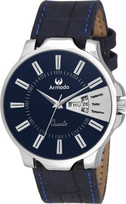 Armado AR-041-BLU Stylish Day And Date Series Watch  - For Men   Watches  (Armado)