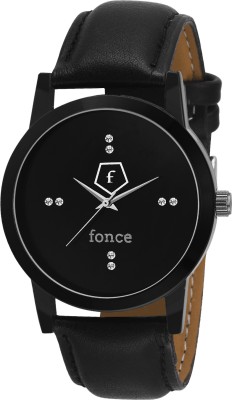 fonce Analogue diamond Black Dial Watch  - For Men   Watches  (Fonce)