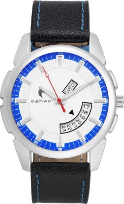 Ashwa JM - 1002 White Dial Day And Date Watch  - For Boys   Watches  (Ashwa)