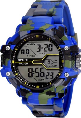 Addic Army Blue Attractive Digital sports Watch  - For Men   Watches  (Addic)