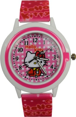 CREATOR ™ Hello Kitty New Round Dial Birthday Gifts (sent as per available colour ) New Watch  - For Boys & Girls   Watches  (Creator)