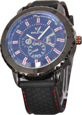 

Eagle Time Round Black Style Watch - For Men
