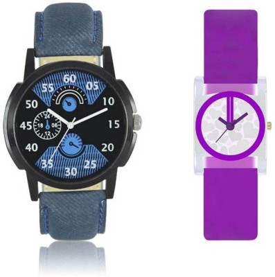 FASHION POOL LOREM & VALENTIME MOT STUNNING & STYLISH FULL BLUE ROUND DIAL BLACK COLOR GRAPHICS WITH RECTANGLE PURPLE DIAL WATERMARK WATCH PROFESSIONAL & CASUAL WEAR WATCH FOR FESTIVAL SPECIAL Watch  - For Boys & Girls   Watches  (FASHION POOL)