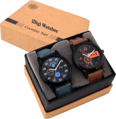 iDigi RX102-Stylish Pack Of 2 Watch  - For Men   Watches  (iDigi)