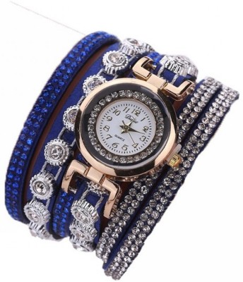 haappybox Grace Blue Leather Bracelet Watch  - For Girls   Watches  (HaappyBox)