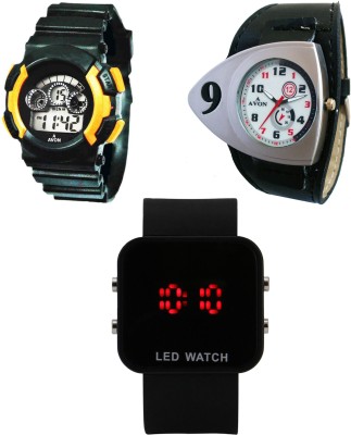 A Avon pack of 3 Sports  Watch  - For Boys & Girls   Watches  (A Avon)