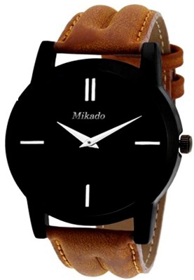 Mikado NEW JACOB SLIM ANALOG WATCH FOR BOY'S AND MEN'S WITH LAN LEATHER STRAP AND HIGH QUALITY QUARTZ MACHINE Watch  - For Boys   Watches  (Mikado)