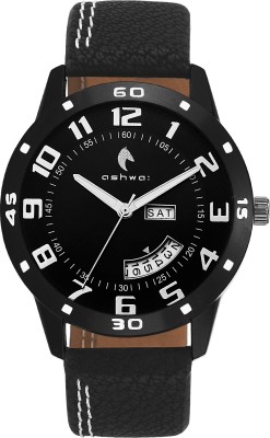 Ashwa JM - 1005 All Black Day and Date Watch  - For Boys   Watches  (Ashwa)
