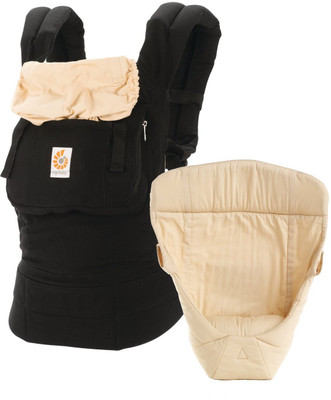 

Ergobaby 3 Position Original Bundle of Joy with Easy Snug Infant Insert - Camel/Black (Multi Position) Baby Carrier(Multicolor, Front Carry facing in)