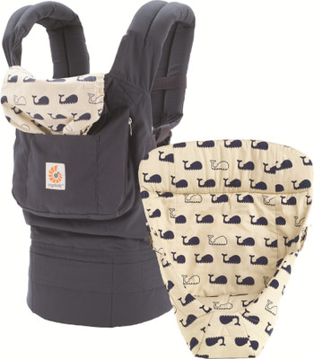 

Ergobaby 3 Position Original Bundle of Joy with Easy Snug Infant Insert - Marine/Navy (Multi Position) Baby Carrier(Multicolor, Front Carry facing in)