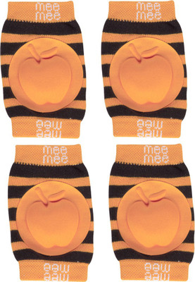 

MeeMee Soft Baby Knee/Elbow Pads - (Pack of 2,Orange) Orange Baby Knee Pads(Apple)
