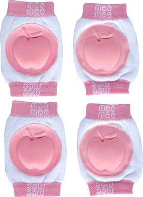 

MeeMee Soft Baby Knee/Elbow Pads - (Pack of 2,Pink) Pink Baby Knee Pads(Apple)
