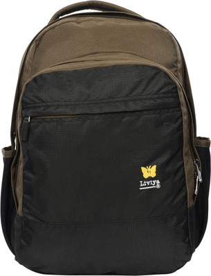 

Liviya SB-384 15 L Backpack(Black, Brown)
