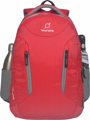 

Murano Light Weight Claasic Nylon 29 L Laptop Backpack(Red), White