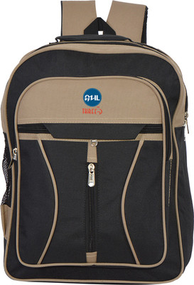 

Azil Three-D AZ234 Polyster Black & Beige School Backpack 25 L Backpack(Black)