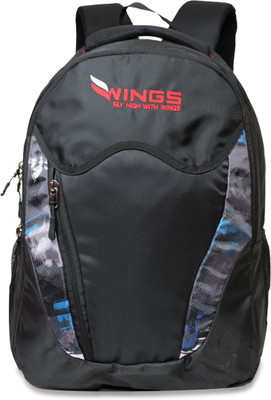 

Wings Legend Fancy Casual Multipurpose College 30 L Backpack(Black), Multi color