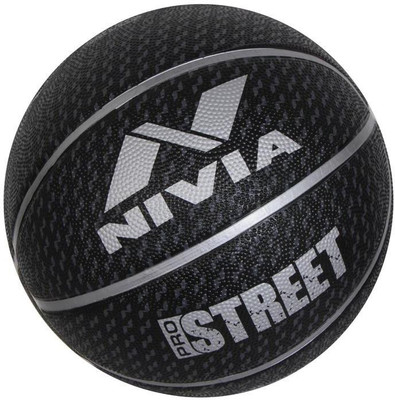 

Nivia Pro Street Basketball - Size: (Pack of 1, Black, Silver