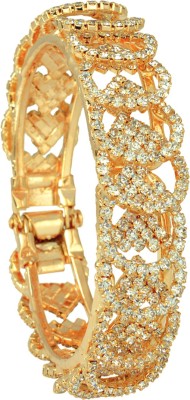 memoir Brass Cubic Zirconia Gold-plated Kada