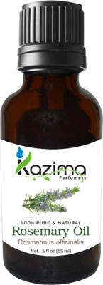 

KAZIMA Rosemary Essential Oil (15ML) Pure Natural - Use For Aromatherapy, Health Boost, Hair Re-Growth, Skin Care, Face(15 ml)