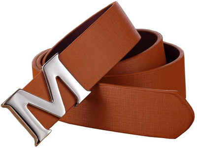 

PRO365 Men Casual, Formal Tan Texas Leatherite Belt
