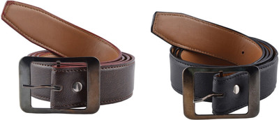 

Poland Boys Multicolor Synthetic Belt, Black & brown