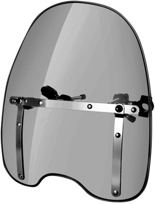 Accedre Tinted Smoke 19 Inch Front Windshield Bike Windshield