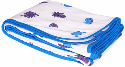 

Wonder Wee Printed  Blanket(Cotton, Blue