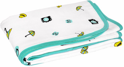 

Wonder Wee Printed  Blanket(Cotton, Turquoise