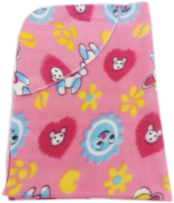 

Squnibee Printed  Hooded Baby Blanket(100% Wool, Pink