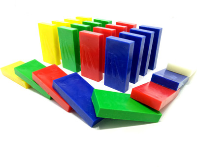

Domino Rush Toppling Dominoes | Four Colors | High Quality Plastic | 100 pieces(Red, Green, Blue, Yellow)